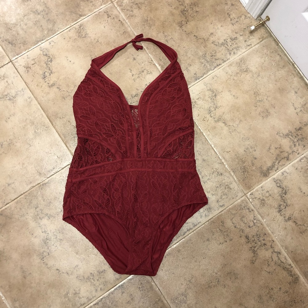 Becca Plus Size Color Play Crochet Swim